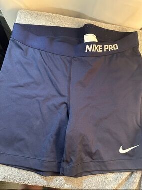 Nike Pro Navy Blue Athletic Shorts